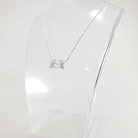 Hands Heart Silver Necklace