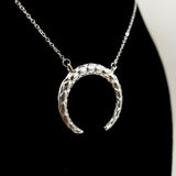 Horn Silver Necklace