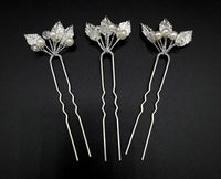 Wedding Hair Jewelry 3x Pins H1