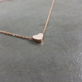 Heart Tiny Rose Gold Necklace