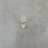 Heart Tiny Rose Gold Necklace
