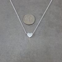 Heart Tiny Silver Necklace