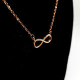 Infinity Rose Gold Necklace