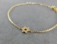 Star of David Gold Bracelet