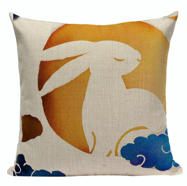 Bunny Painting Pillow Cover JP36