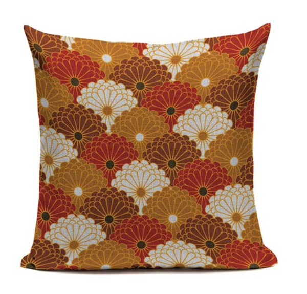 Chrysanthemum Flower Pillow Cover JP44