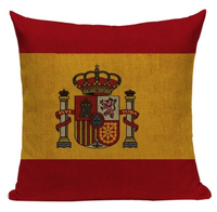 Spanish Flag Pillow Cover L23