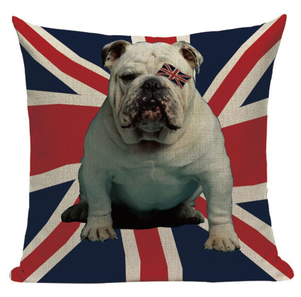 British Bulldog Pillow Cover L24
