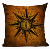 Compass Navigation Pillow Cover L26