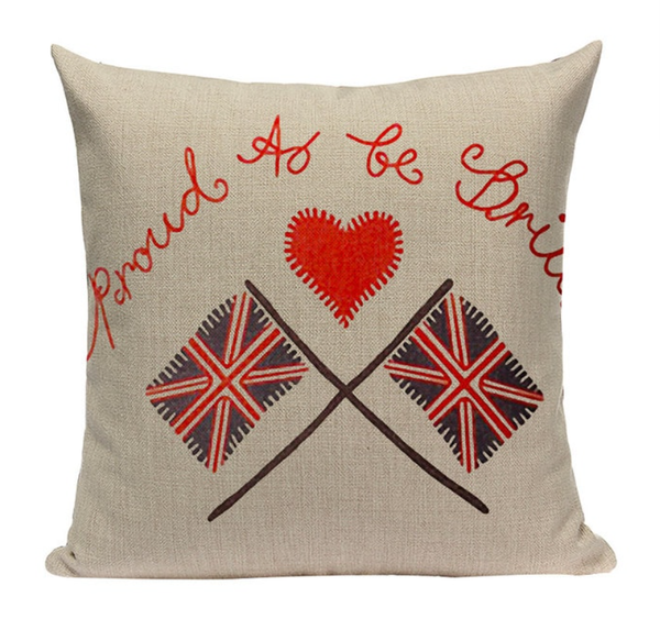 Proud To Be British Pillow Cover L43