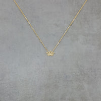 Lotus Flower Gold Necklace