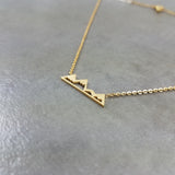 Mountains Gold Necklace