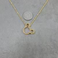 Mickey Mouse Gold Necklace