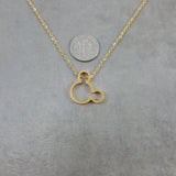 Mickey Mouse Gold Necklace