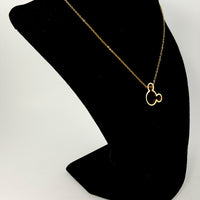 Mickey Mouse Gold Necklace