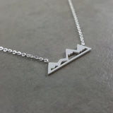 Mountains Silver Necklace