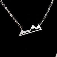Mountains Silver Necklace