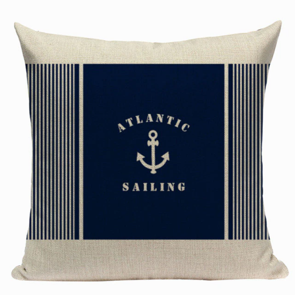 Atlantic Sailing Anchor Pillow Cover N15