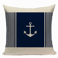 Nautical Anchor Pillow Cover N8