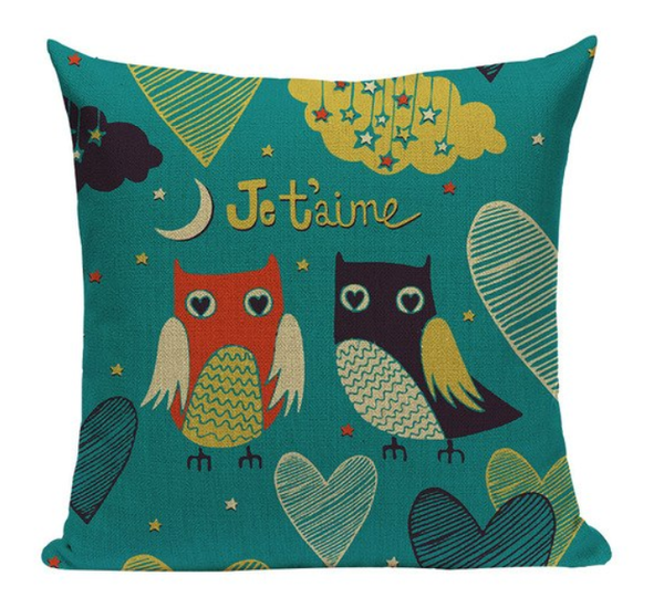 Owl Je Taime Pillow O4