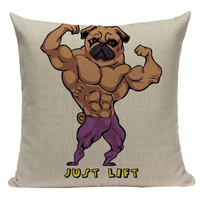 Pug Just Lift Pillow Cover PUG10