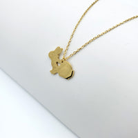 Rabbit Bunny Gold Necklace
