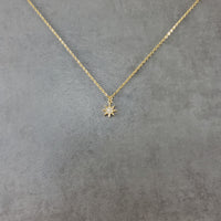 Tiny Star CZ Gold Necklace
