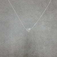 Honeycomb Bee Silver Necklace