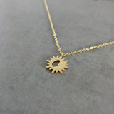 Sun Moon Gold Necklace