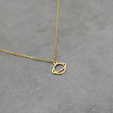Saturn Planet Gold Necklace