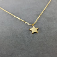 Simple Star Gold Necklace