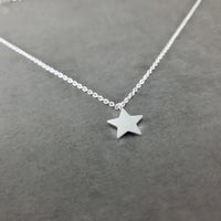 Simple Star Silver Necklace