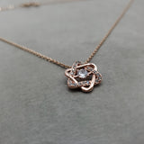 Star of David CZ Rose Gold Necklace