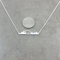 Sydney Skyline Silver Necklace