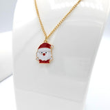 Santa Colored Gold Necklace