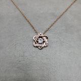Star of David CZ Rose Gold Necklace
