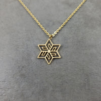 Flower Star Gold Necklace