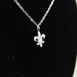 Fleur de Lis Silver Necklace