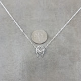 Skull Calavera Silver Necklace