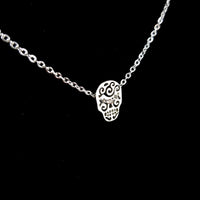 Skull Calavera Silver Necklace