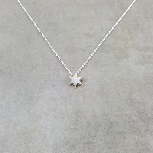 Star Sun Silver Necklace