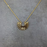 Tribal Bib Gold Necklace