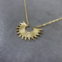 Tribal Bib Gold Necklace