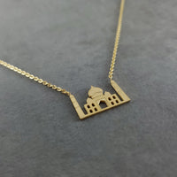 Taj Mahal Gold Necklace