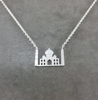 Taj Mahal Silver Necklace