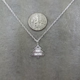 Christmas Tree Silver Necklace
