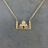 Taj Mahal Gold Necklace