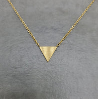 Solid Triangle Gold Necklace