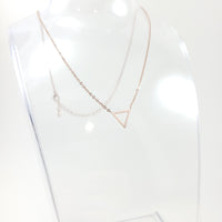 Triangle Rose Gold Necklace