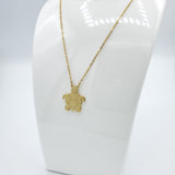 Turtle Flat Gold Necklace